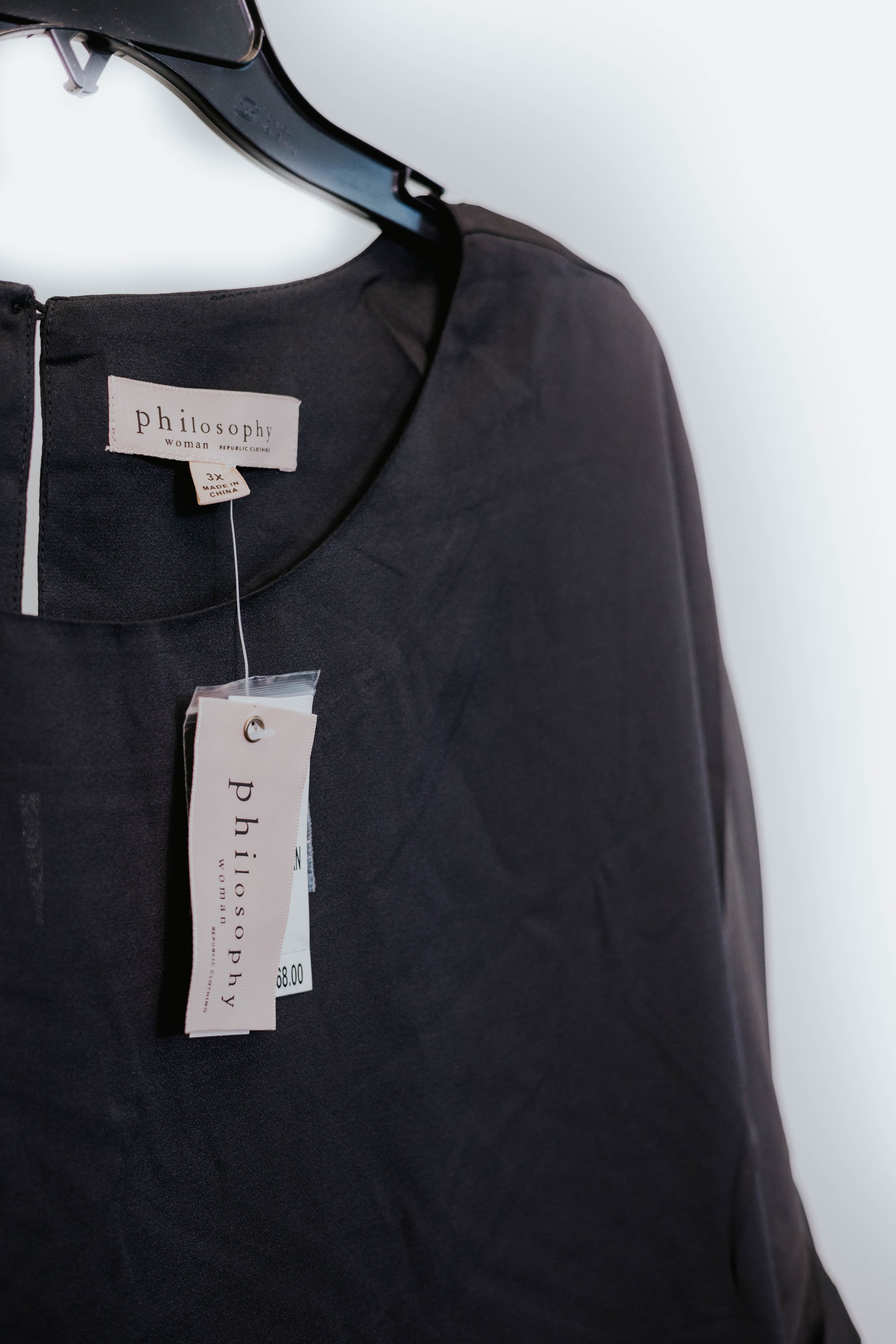Philosophy black blouse